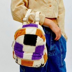 BDG Patchwork Mini Corduroy Backpack NWT